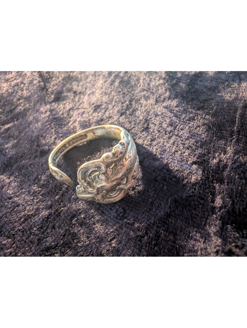 Vintage Wallace Sterling Silver Spoon Ring Size 8